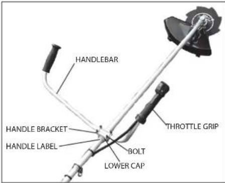 Shindaiwa B450 - Assembly of the Handle - 1