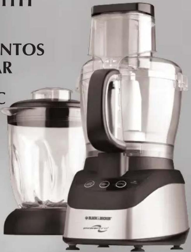 BLACK & DECKER PowerPro FP2620S - ROBOT CULINAIRE AVEC RÉCIPIENT - 1