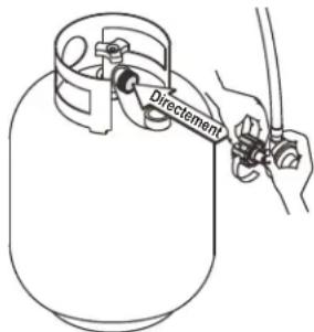 CHAR BROIL Performance 463274419 - Connexion du régulateur au réservoir de GPL - 3
