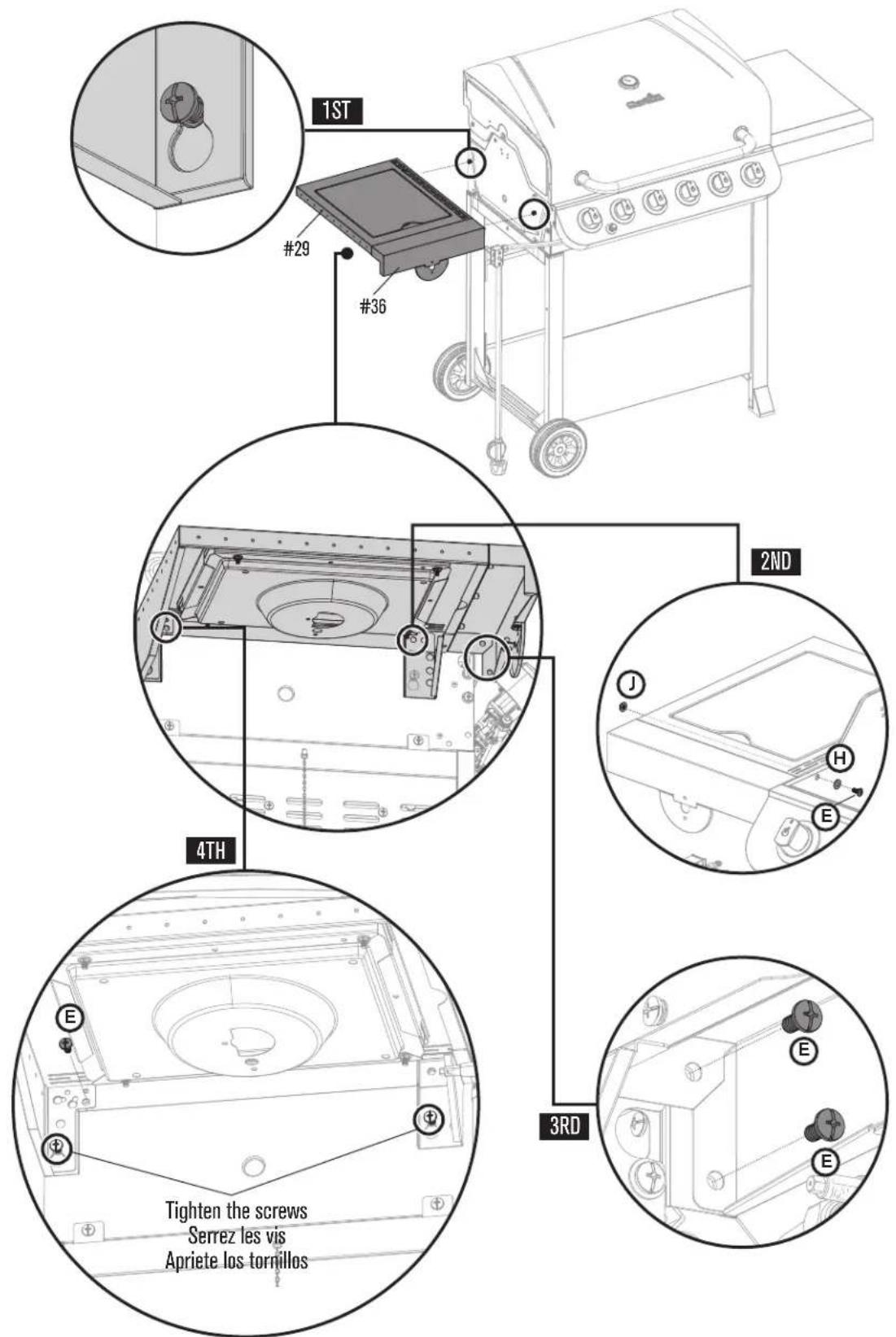 CHAR BROIL Performance 463274419 - ASSEMBLY / ASSEMBLAGE / ASSEMBLEA - 6