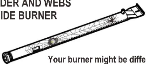 CHAR BROIL Performance 463274419 - SPIDER AND WEBS INSIDE BURNER - 1