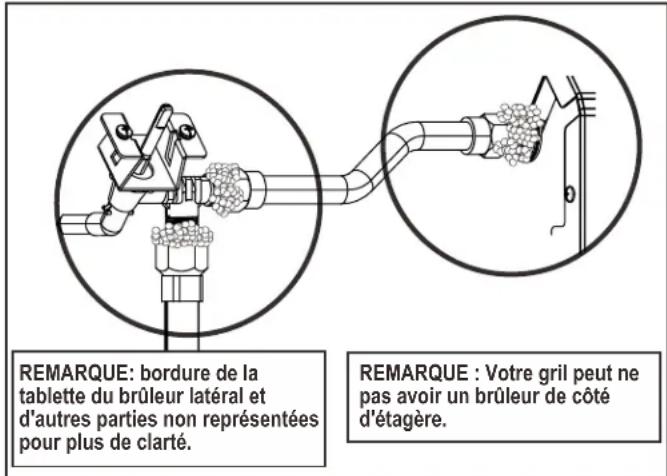 CHAR BROIL Performance 463274419 - Essai d'étanchéité des valves, des tuyaux et du régulateur - 2