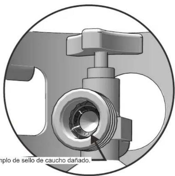 CHAR BROIL Performance 463274419 - INSPECCION DEL SELLO DE GOMA DEL CILINDRO DE GAS LP. - 2