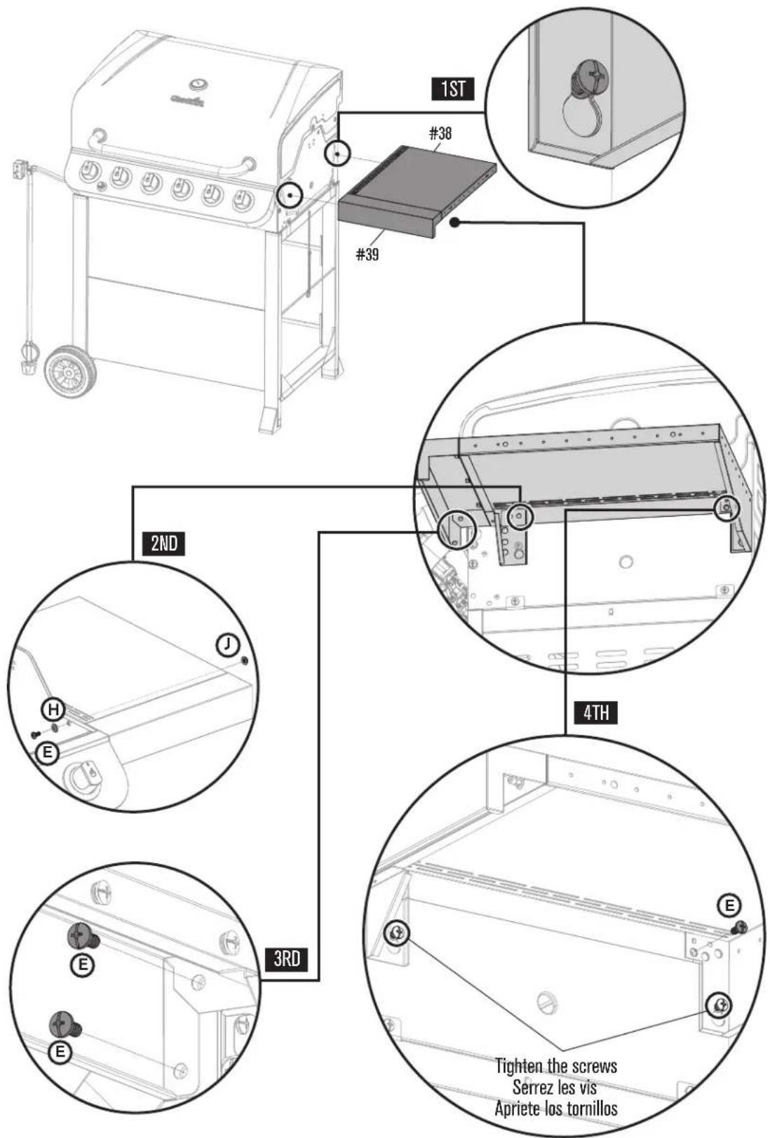 CHAR BROIL Performance 463274419 - ASSEMBLY / ASSEMBLAGE / ASSEMBLEA - 5