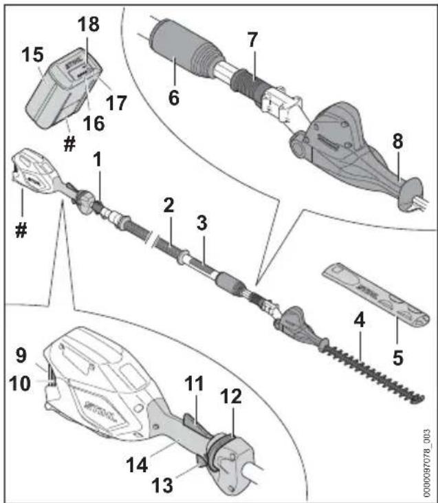 STIHL HLA 86 - Heggensnoeier STIHL HLA 86 en accu - 1