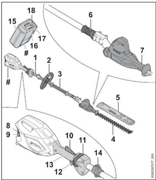 STIHL HLA 86 - Coupe-haies STIHL HLA 66 et batterie - 1