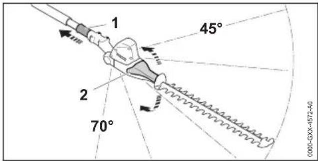 STIHL HLA 86 - Winkel der Schneidmesser einstellen - 1