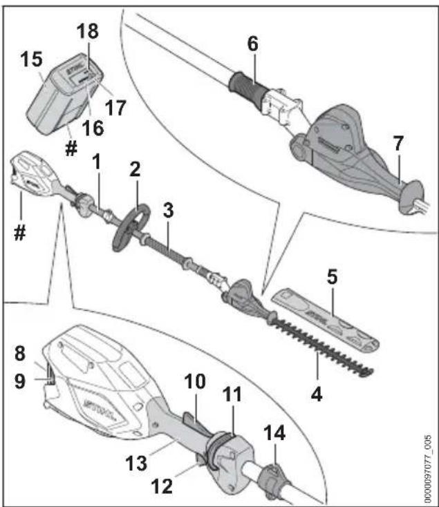 STIHL HLA 86 - Heggensnoeier STIHL HLA 66 en accu - 1