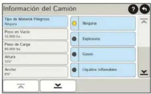 Rand McNally IntelliRoute TND 730 - Ingrese la información del camión y configure las advertencias - 1