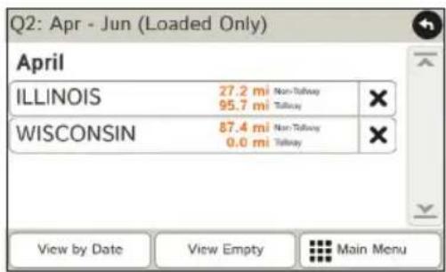 Rand McNally IntelliRoute TND 730 - View Timers and Logs - 2