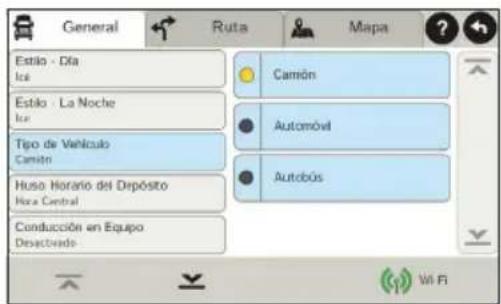 Rand McNally IntelliRoute TND 730 - Configure las opciones de ruta y del dispositivo - 1