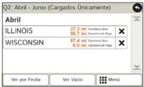 Rand McNally IntelliRoute TND 730 - Ver los Temporizadores y los Registros - 2