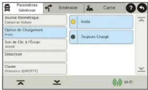 Rand McNally IntelliRoute TND 730 - Définition des options d'itinéraire et d'appareil - 1