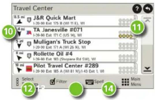 Rand McNally IntelliRoute TND 730 - Find a Point of Interest (POI) - continued - 1