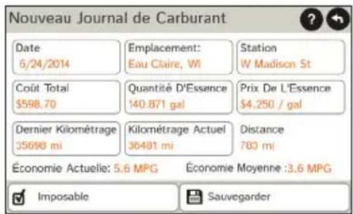 Rand McNally IntelliRoute TND 730 - Affichage des pistes et du carburant - 2