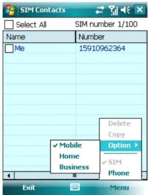 AIRIS T482 - Contacts SIM - 2
