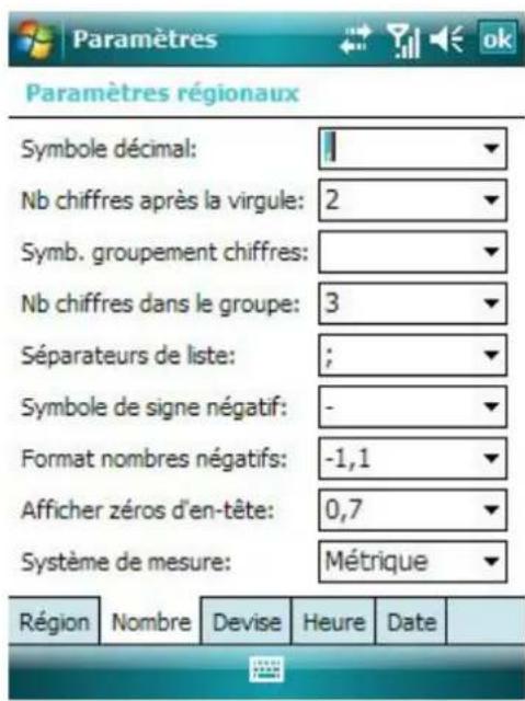 AIRIS T482 - Paramétres Régionaux - 2