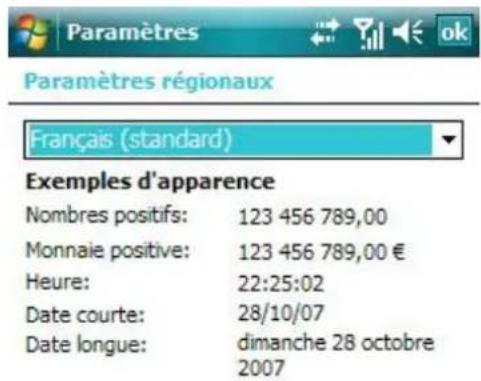 AIRIS T482 - Paramétres Régionaux - 5