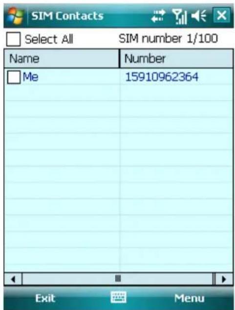 AIRIS T482 - Contacts SIM - 1