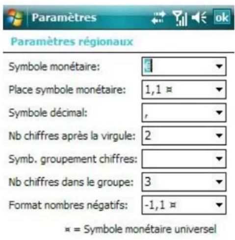 AIRIS T482 - Paramétres Régionaux - 7
