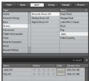NATIVE INSTRUMENTS Kontakt 4 - Recherche via les Attributes - 3