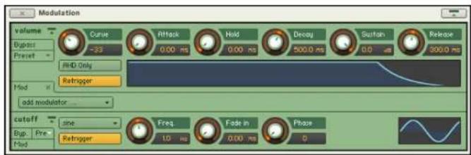 NATIVE INSTRUMENTS Kontakt 4 - Creer des assignations de modulation - 2