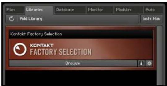 NATIVE INSTRUMENTS Kontakt 4 - Menu Info et Function - 1