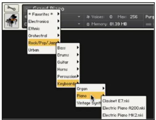 NATIVE INSTRUMENTS Kontakt 4 - Charger des objets du catalogue - 1