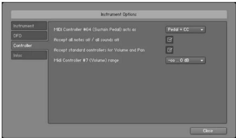 NATIVE INSTRUMENTS Kontakt 4 - Onglet Controller - 1