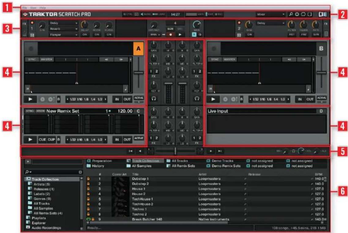 NATIVE INSTRUMENTS Traktor Scratch Audio 6 - Vue d'ensemble - 1