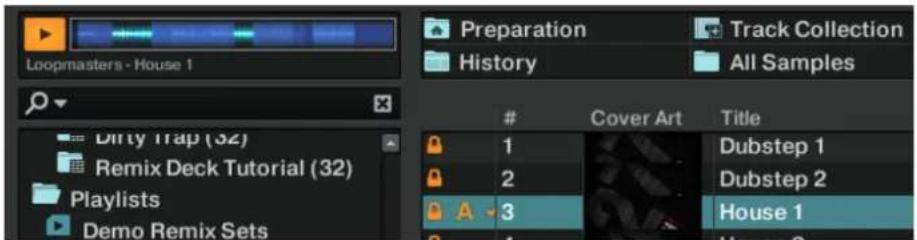NATIVE INSTRUMENTS Traktor Scratch Audio 6 - Pré-écouter une deuxième piste dans le Preview Player - 2