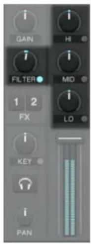NATIVE INSTRUMENTS Traktor Scratch Audio 6 - Mixer une piste en utilisant l'Égalisation et le Filtre d'un canal - 1
