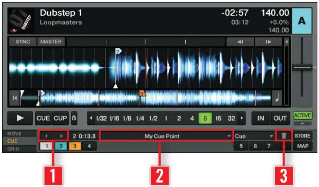 NATIVE INSTRUMENTS Traktor Scratch Audio 6 - Supprimer un Cue Point ou une Boucle enregistré(e) - 1