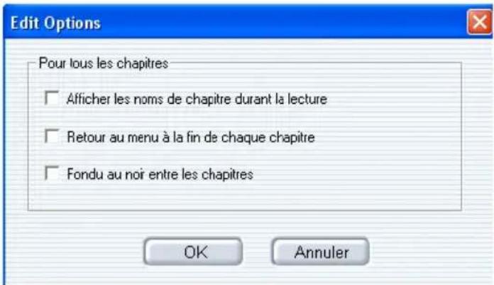 Avid Instant Video Album - Options du projet - 1