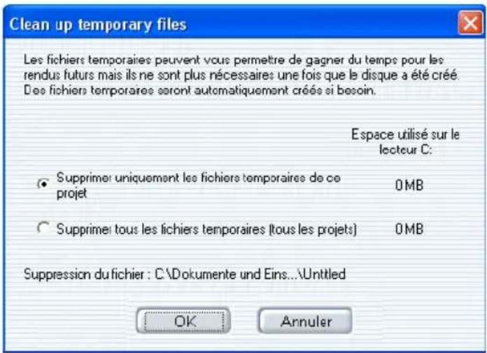 Avid Instant Video Album - Supprimer les fichiers temporaires - 1
