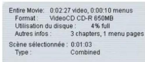 Avid Instant Video Album - ZONE d'affichage des informations - 1