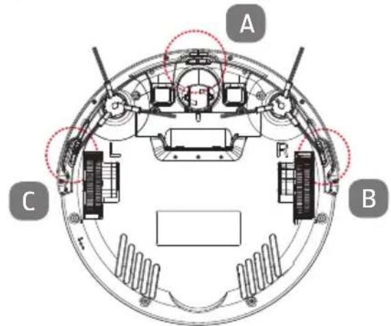 MEDION MD19511 - Sensoren op Robotstofzuiger - 1