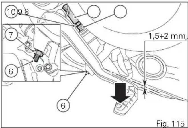 DUCATI Multistrada 1200 S Granturismo (2014) - Pédale de commande frein arrêté - 1