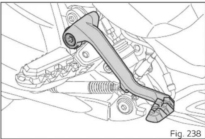 DUCATI Multistrada 1260 Enduro (2020) - Pédale de commande frein arrière - 1