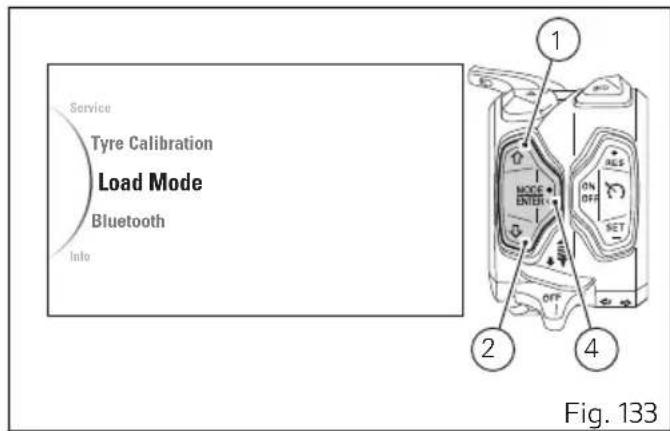 DUCATI Multistrada 1260 Enduro (2020) - Configuration assiette de la moto (Load Mode) - 4
