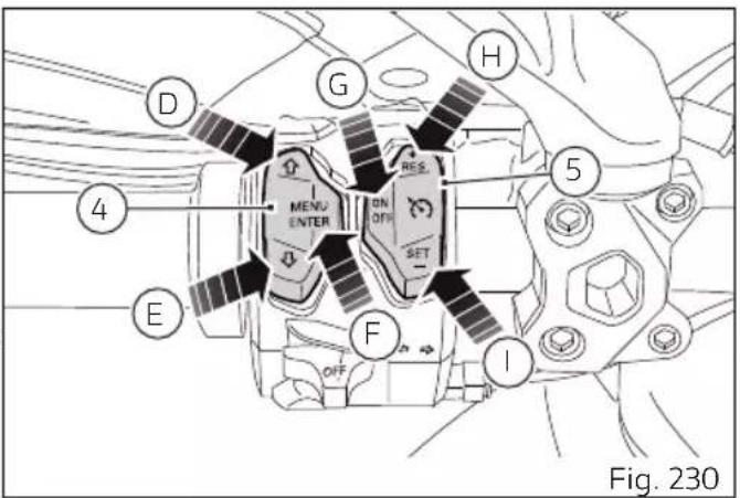 DUCATI Multistrada 1260 Enduro (2020) - Commutateur gauche - 4