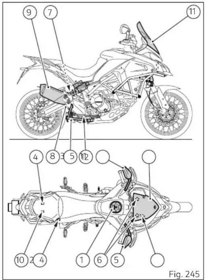 DUCATI Multistrada 1260 Enduro (2020) - Position sur le motorcycle - 1