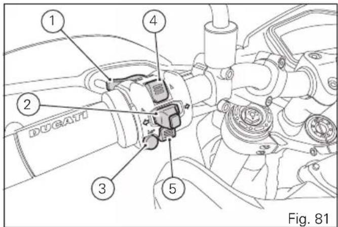 DUCATI Hypermotard SP (2013) - Commutateur gauche - 4