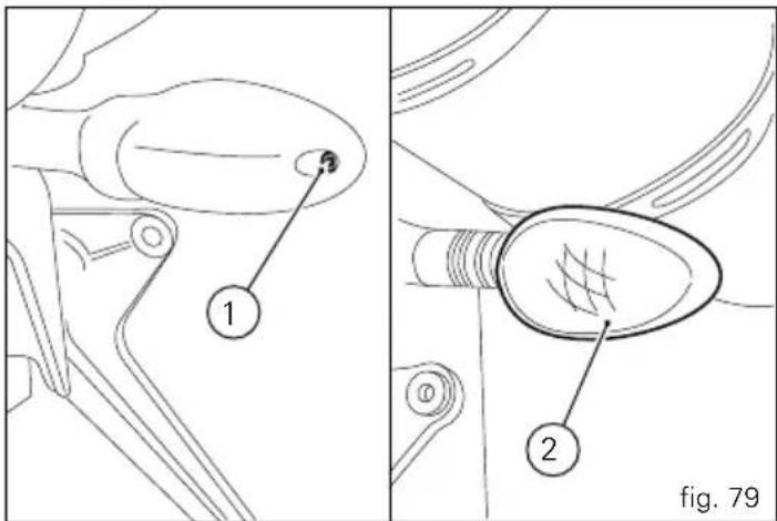 DUCATI 848evo Corse SE (2012) - Éclairage plaque d'immatriculation (fig. 80) - 1