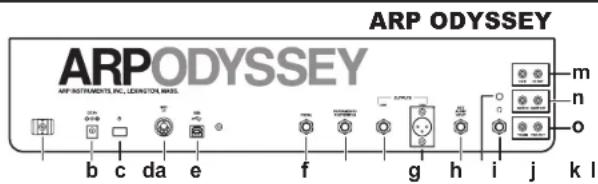 KORG ARP Odyssey FSQ - Rückseite - 1