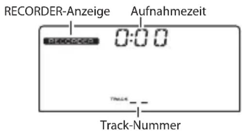 KORG TMR50 - Drücken Sie die RECORDER ON-Taste, um den Recorder einzuschalten. - 1