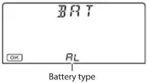 KORG TMR50 - Setting the battery type - 1
