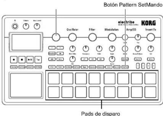KORG electribe - Registrar de un patron en un pad de disparo - 1