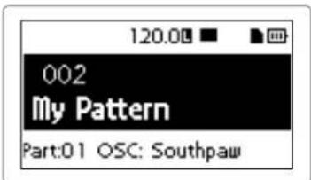 KORG electribe - Selecting a pattern - 1