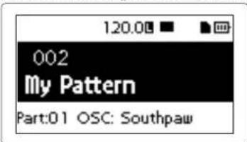 KORG electribe - Auswahleines Patterns - 1